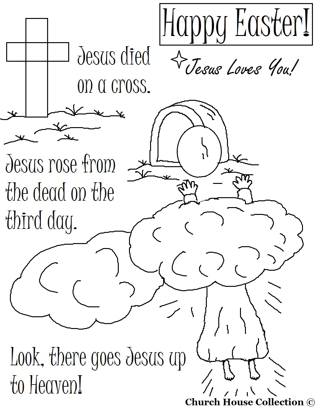 Easter Coloring Pages Jesus
