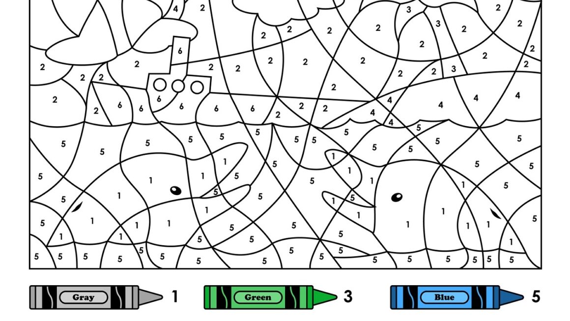 Easy Color By Number For Preschool And Kindergarten