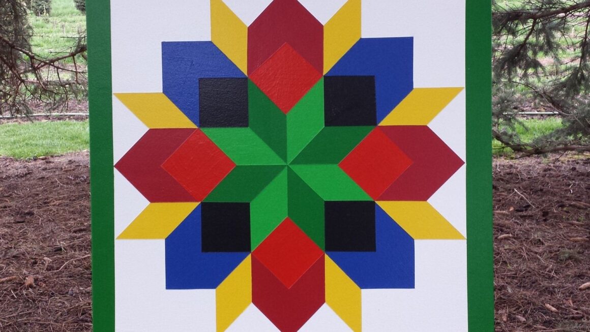 Easy Free Printable Barn Quilt Patterns Measuring A Mere 2 Ft By 2 Ft