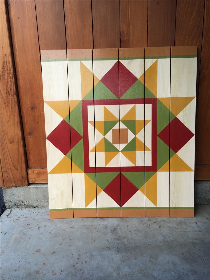 Easy Free Printable Barn Quilt Patterns Measuring A Mere 2 Ft By 2 Ft 