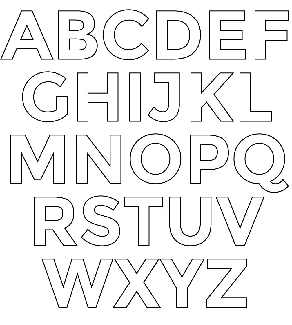 Easy Fun Alphabet Block Letters Printable For Kids 99 Printable