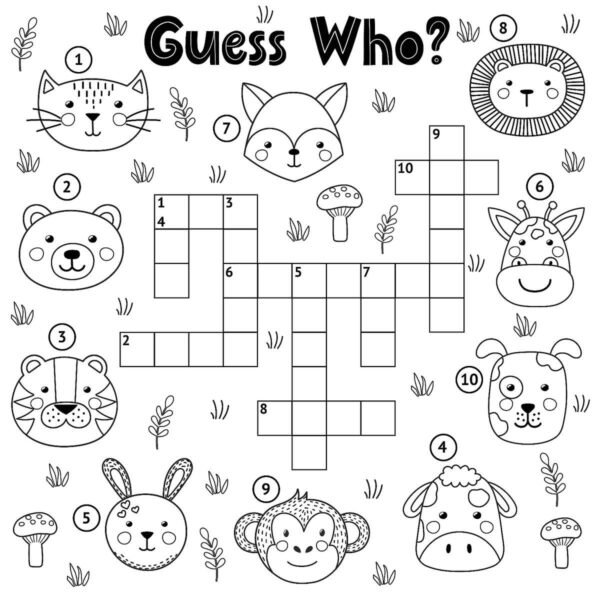 Free Printable Childrens Crossword Puzzles