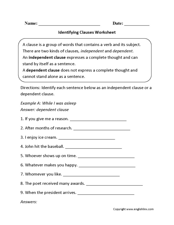 Free Printable Grammar Worksheets For 9th Grade