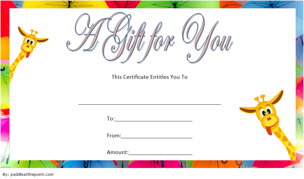 FREE Baby Shower Voucher Gift Template In 2020 Gift Certificate 