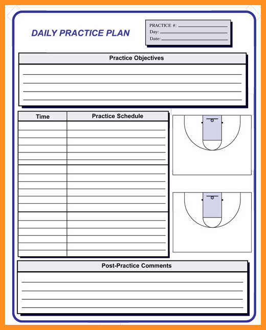 Free Basketball Practice Plan Template Free 3rd Grade Basketball 