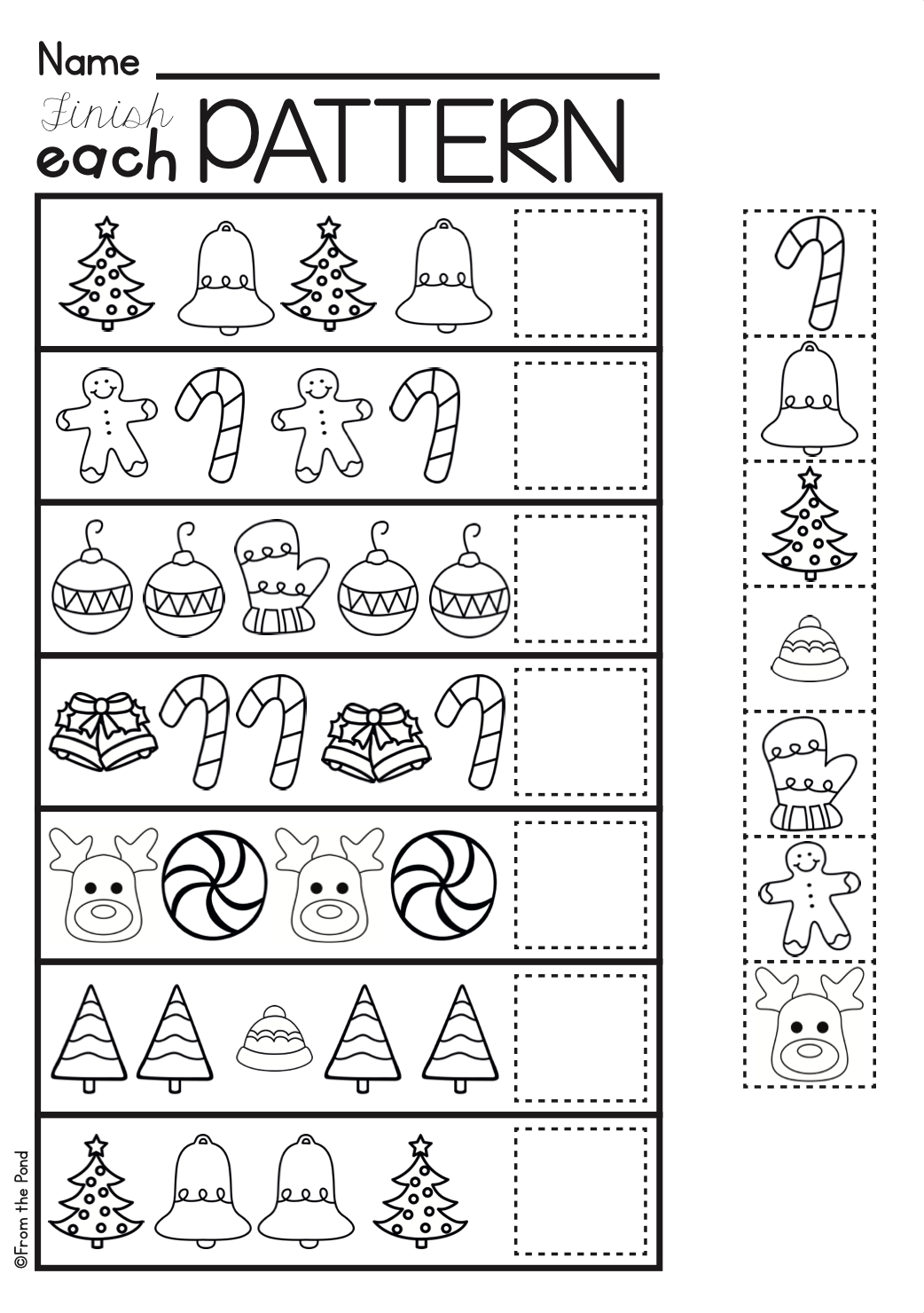 Free Christmas Printables For Kindergarten