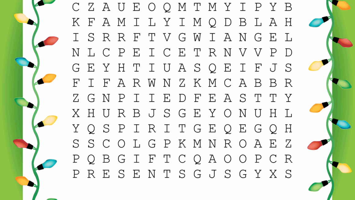 Free Christmas Word Search Puzzle Printable Printable Free Templates