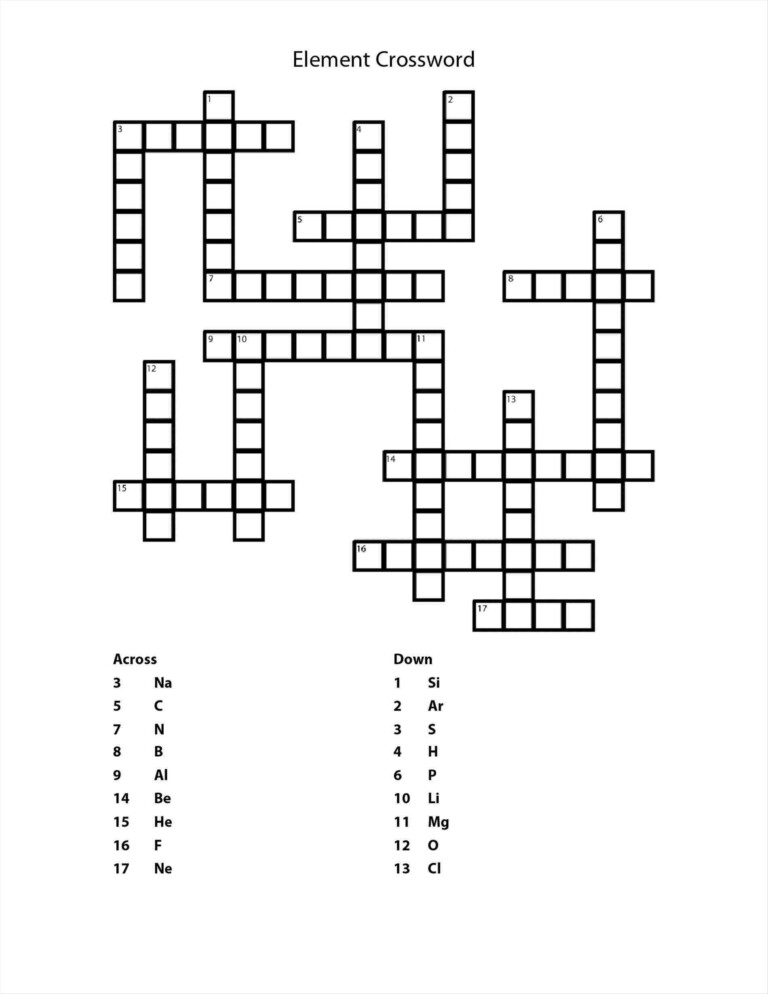Free Easy Crossword Puzzle Maker Printable Free Easy Crossword Puzzle Maker Printable