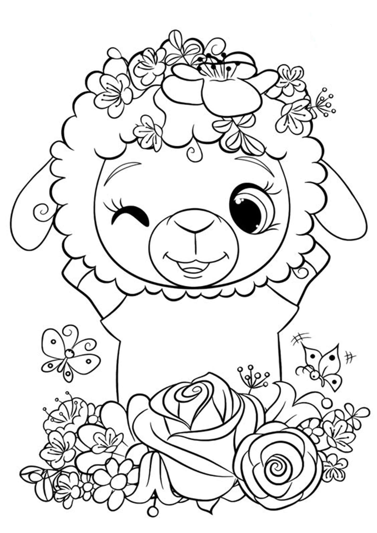 Free Easy To Print Cute Coloring Pages Tulamama Free Easy To Print Cute Coloring Pages Tulamama