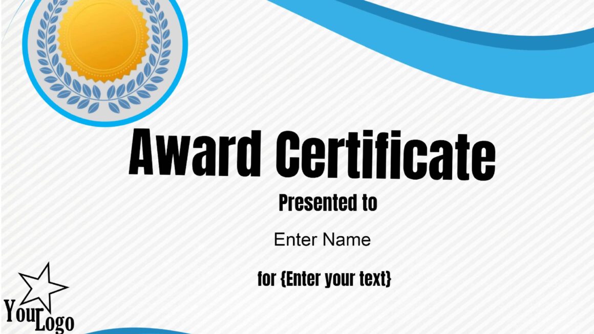 Free Editable Certificate Template Customize Online Print At Home
