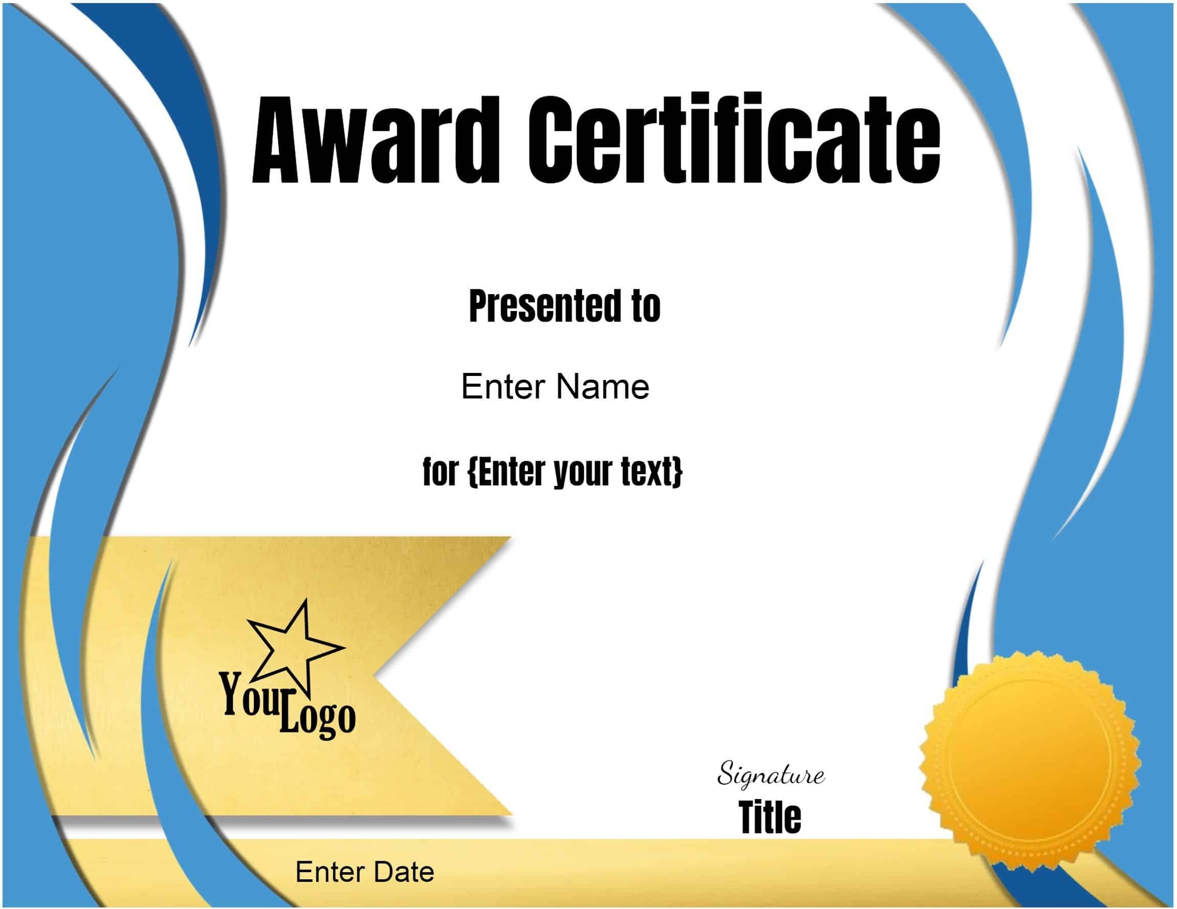 Free Editable Certificate Template Customize Online Print At Home Free Editable Certificate Template Customize Online Print At Home