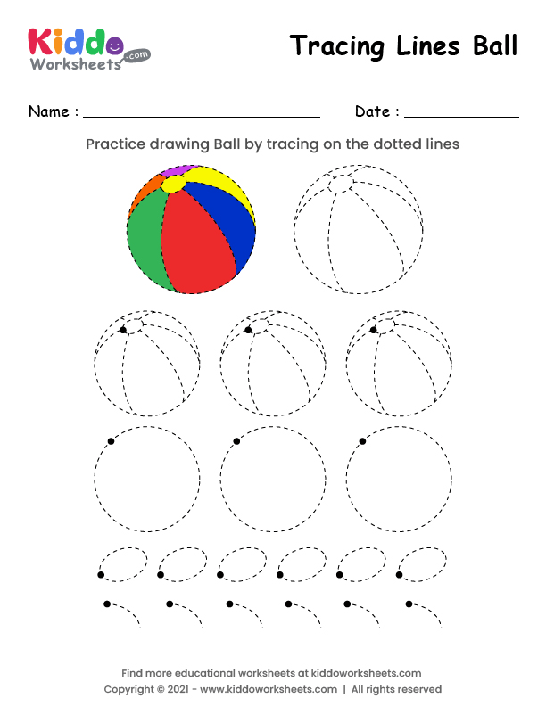 Dotted Line Printable Worksheets