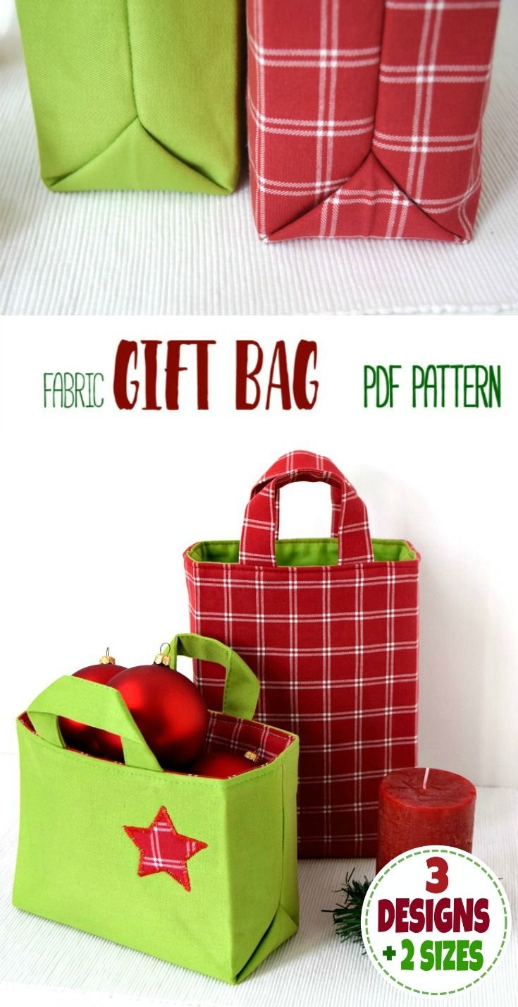 Printable Gift Bag Pattern