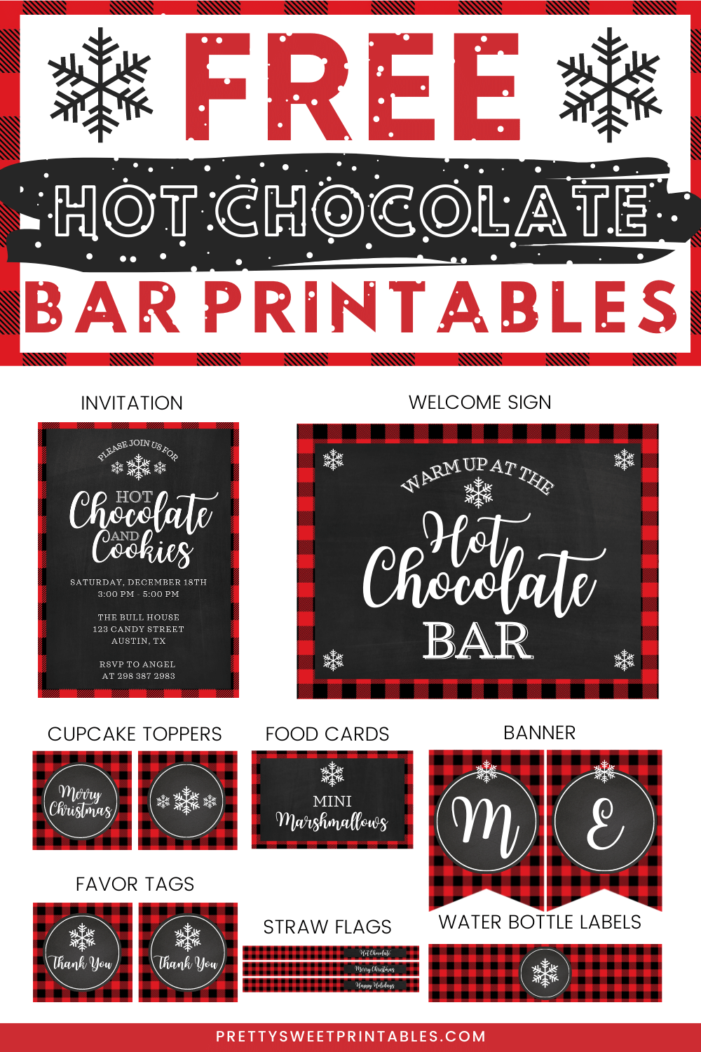 Free Hot Chocolate Bar Printables Pretty Sweet Printables Hot Free Hot Chocolate Bar Printables Pretty Sweet Printables Hot