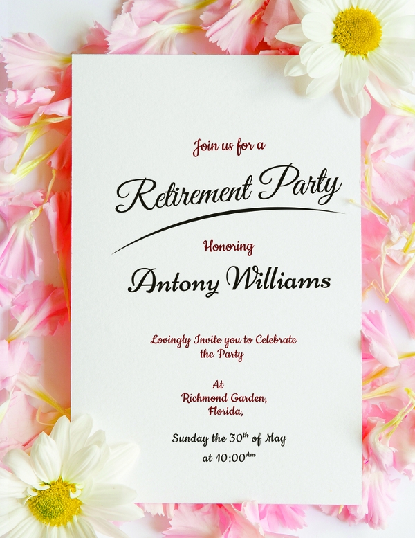 Free Online Printable Retirement Invitations Printable Templates