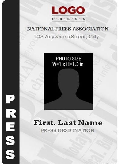 Free Press Pass Template Download Free Templates Printable