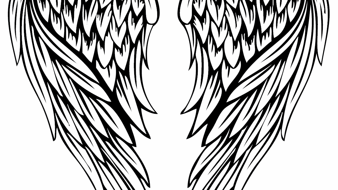 Free Printable Angel Wings Template Here Are Several Sizes Of Angel