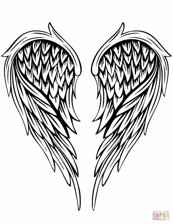 Free Printable Wings Template