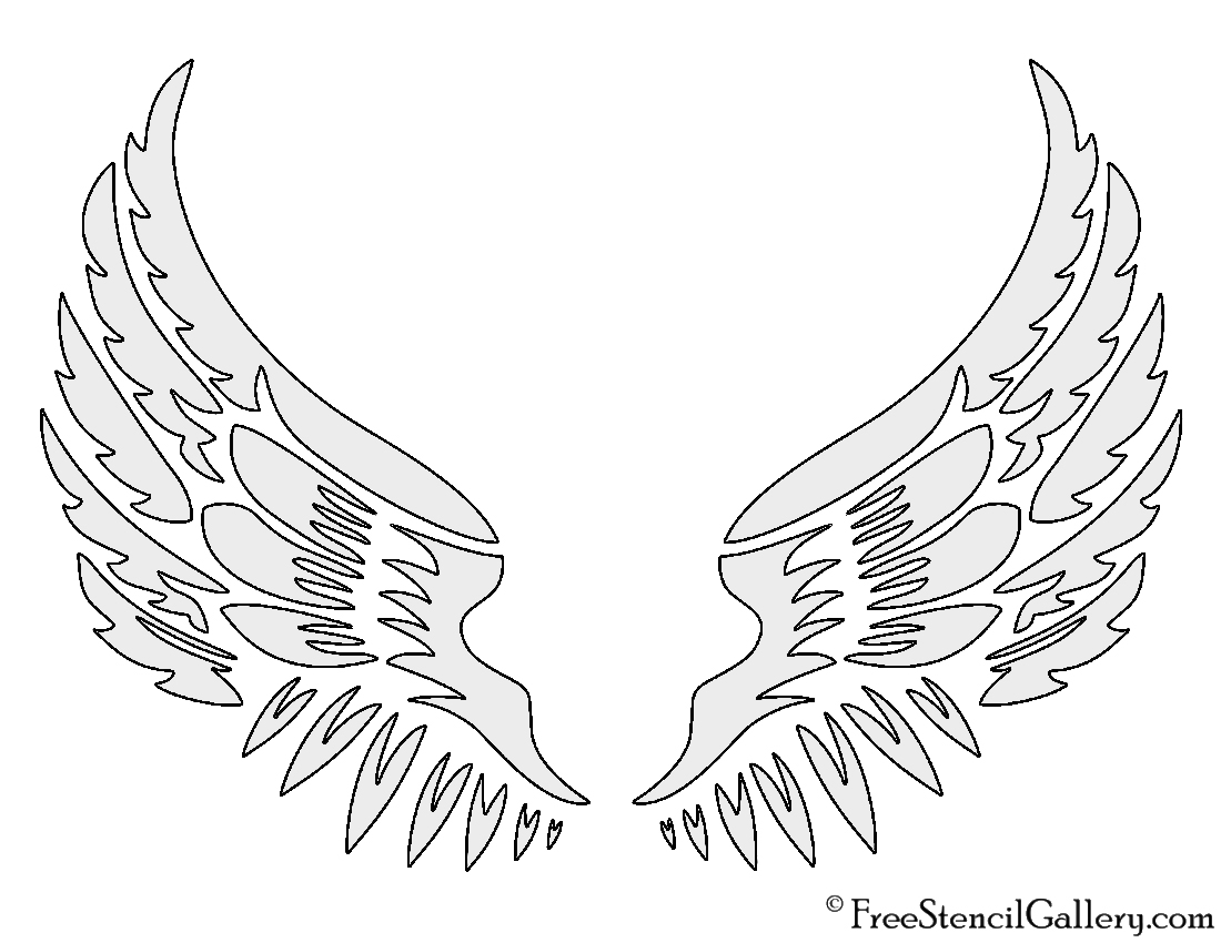 Free Printable Angel Wings Template