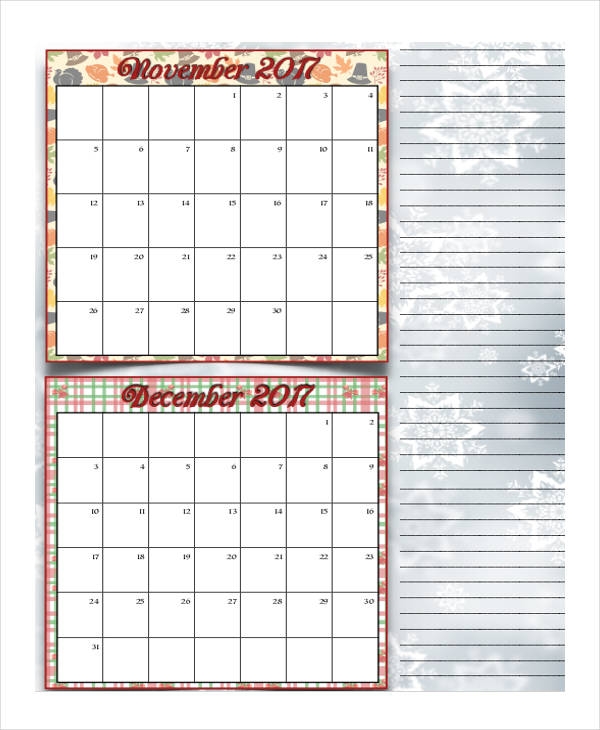Free Printable Bi Monthly Calendar Free Printable Bi Monthly Calendar
