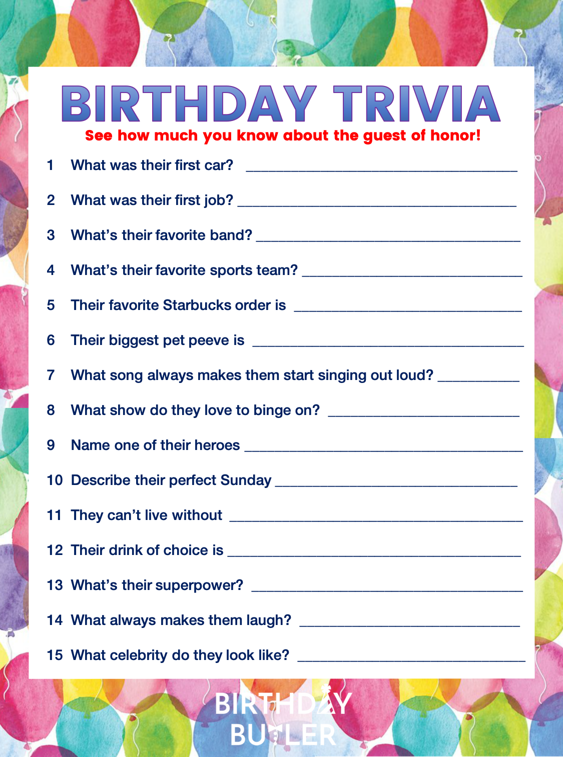 Free Printable Birthday Trivia Games Printable Calendars AT A GLANCE