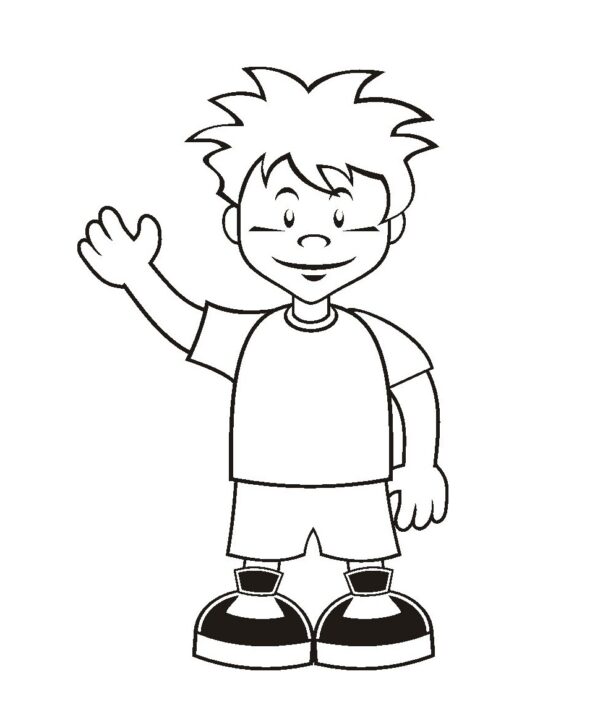 Printable Boy Coloring Pages