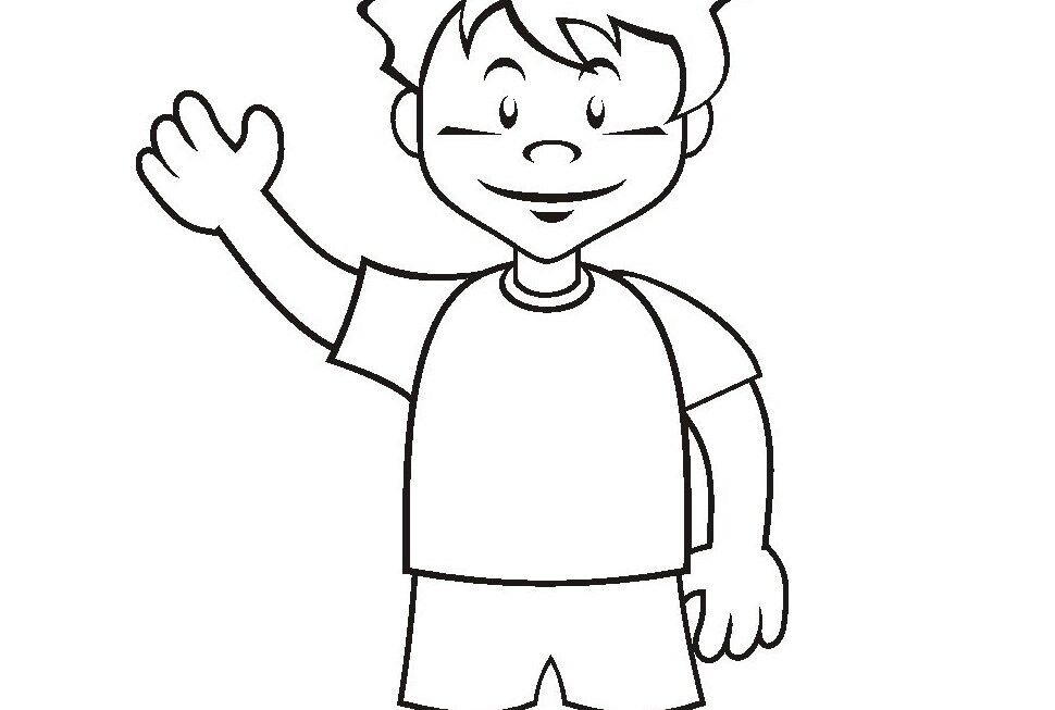 Free Printable Boy Coloring Pages For Kids
