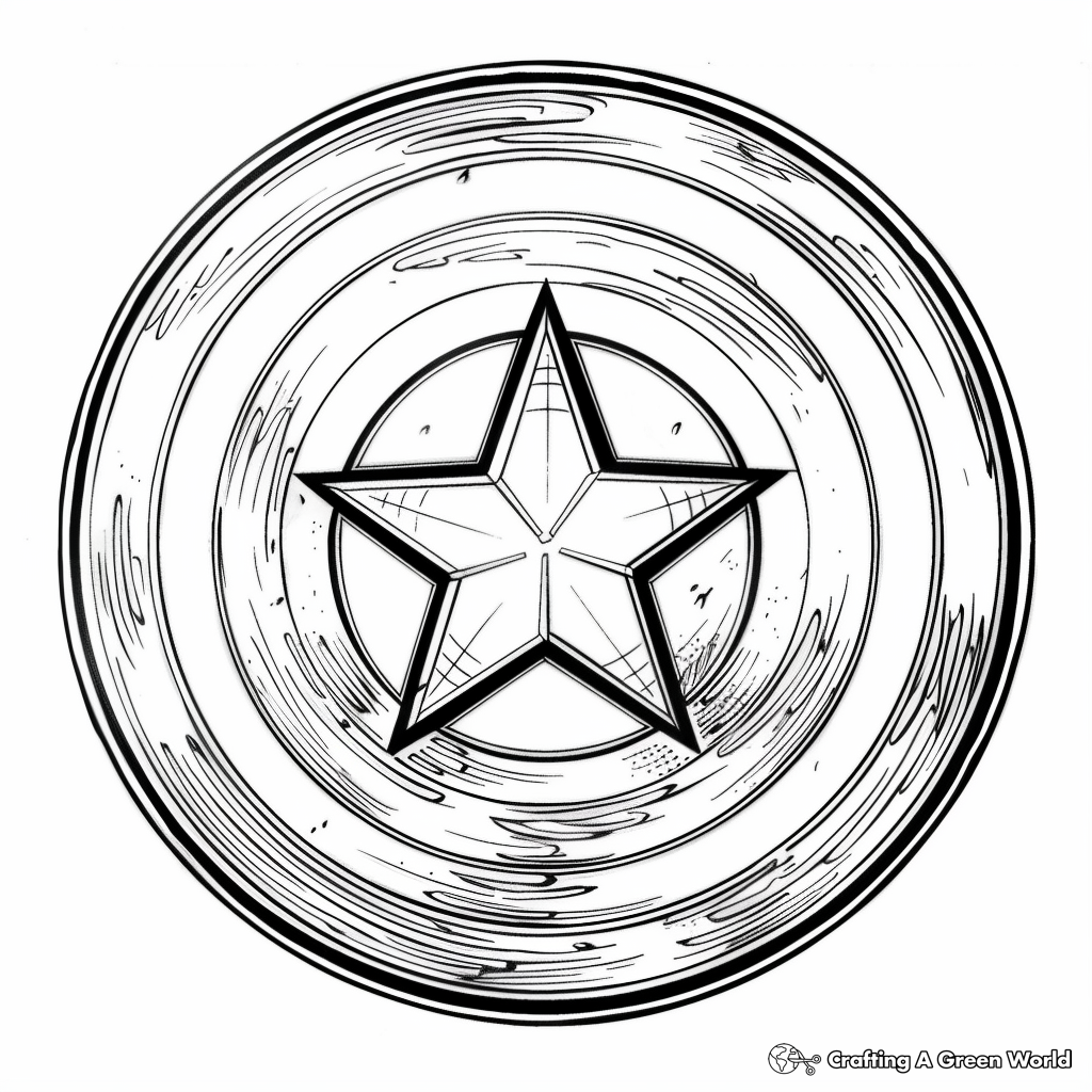 Free Printable Captain America Shield Coloring Pages Free Printables Hub