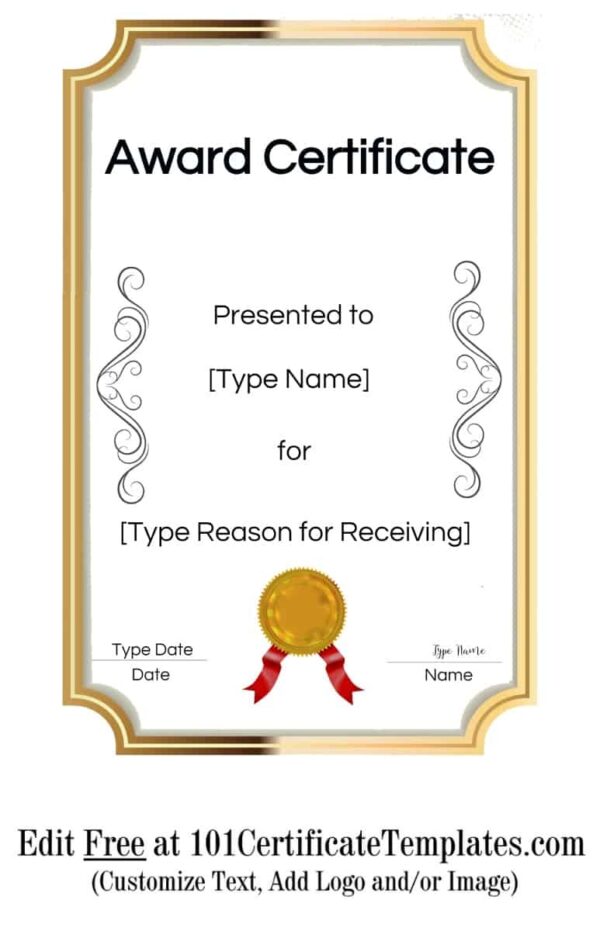 Free Printable Certificates And Awards