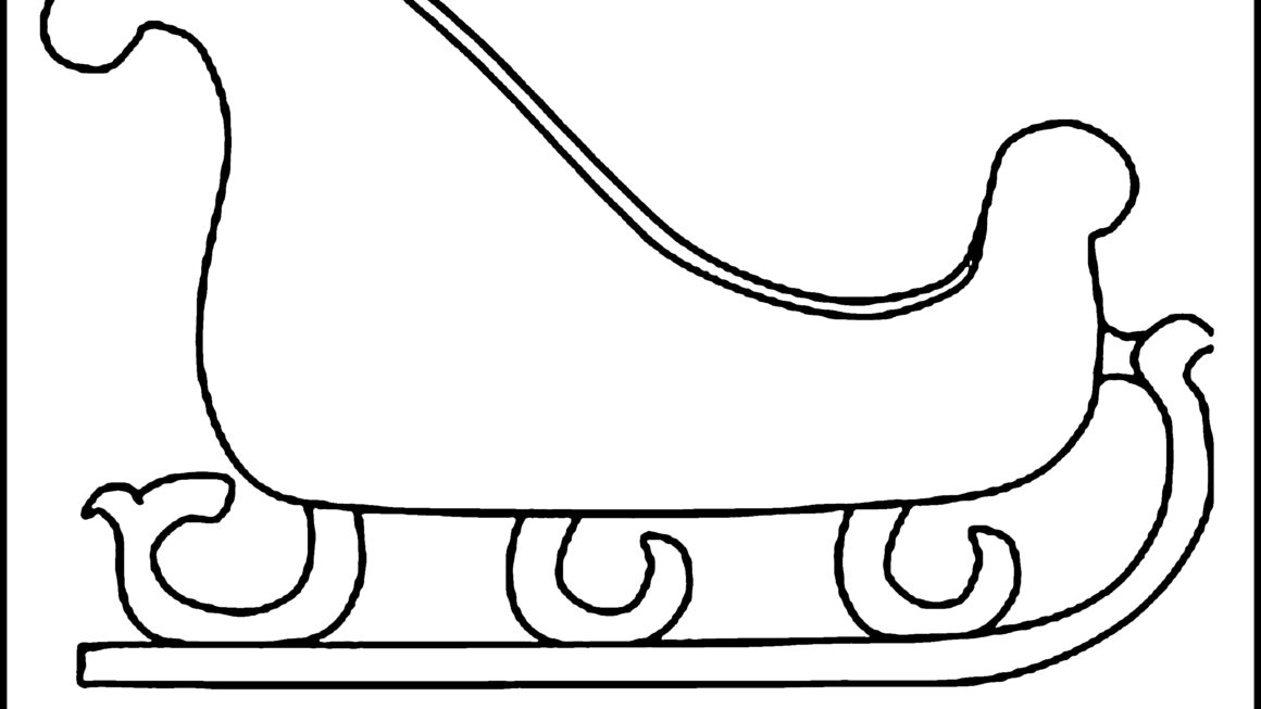 Free Printable Christmas Coloring Pages Santas Sleigh Coloring Pages