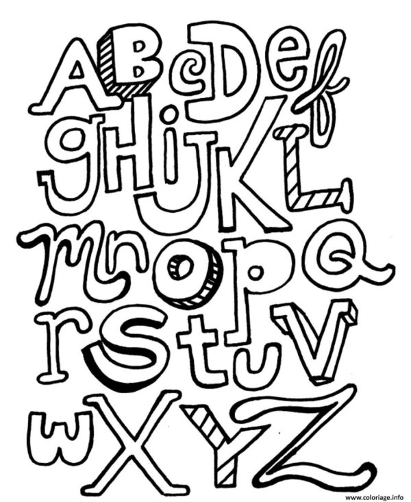 Free Printable Alphabet Coloring Pages A-Z
