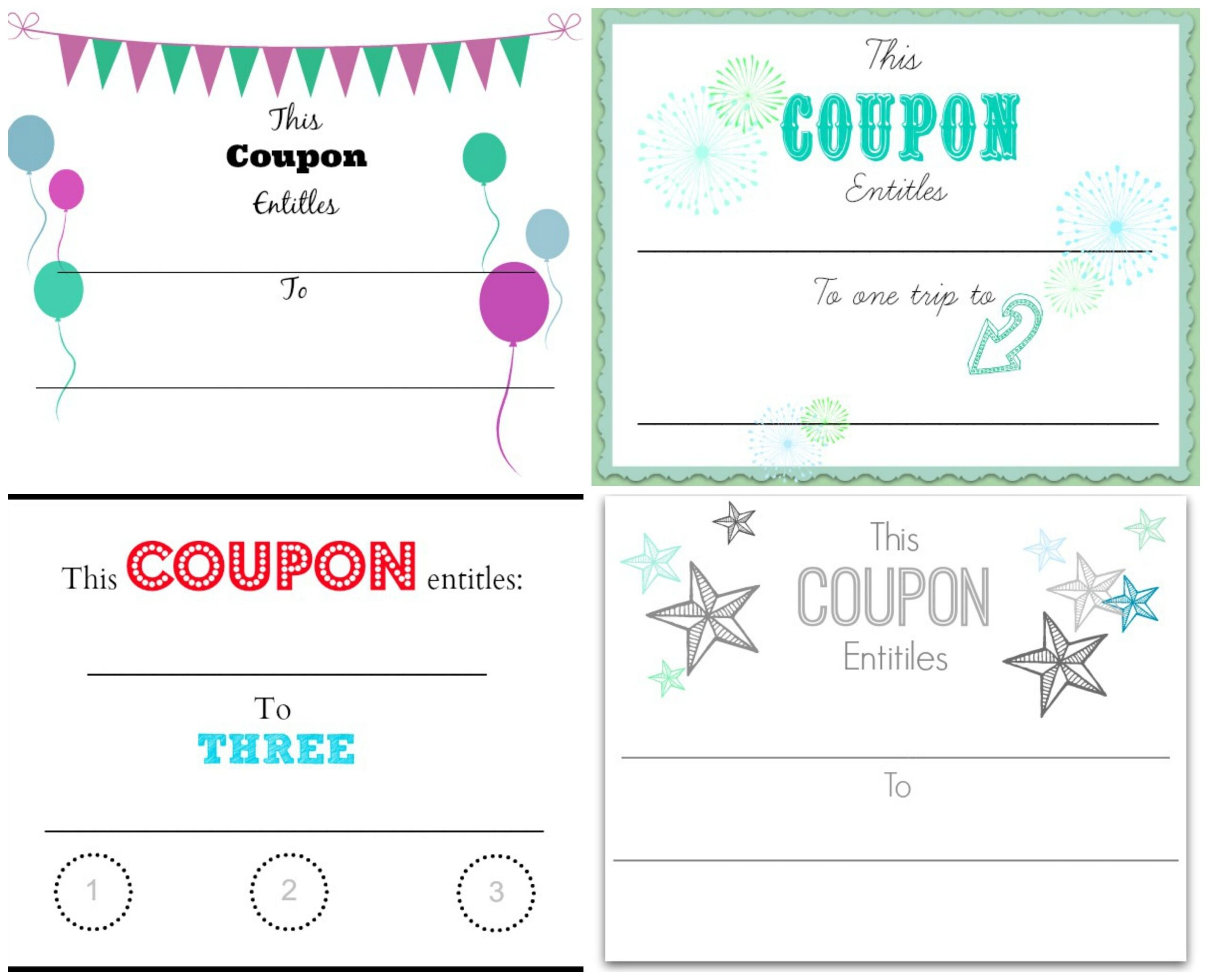 Free Printable Blank Coupon Template
