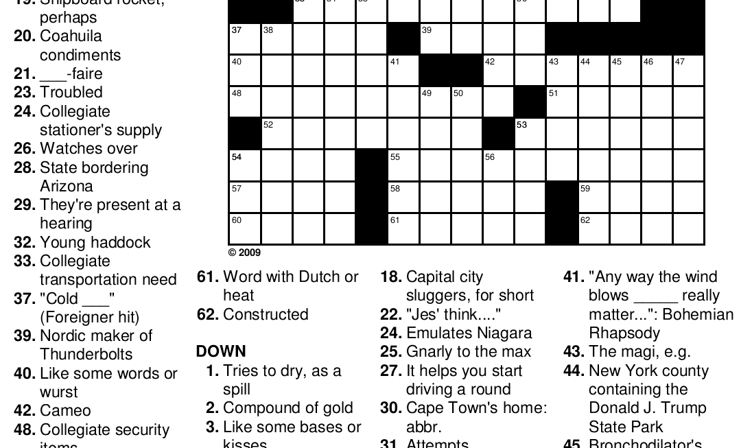 Free Printable Crossword Puzzle Worksheets Printable Worksheets