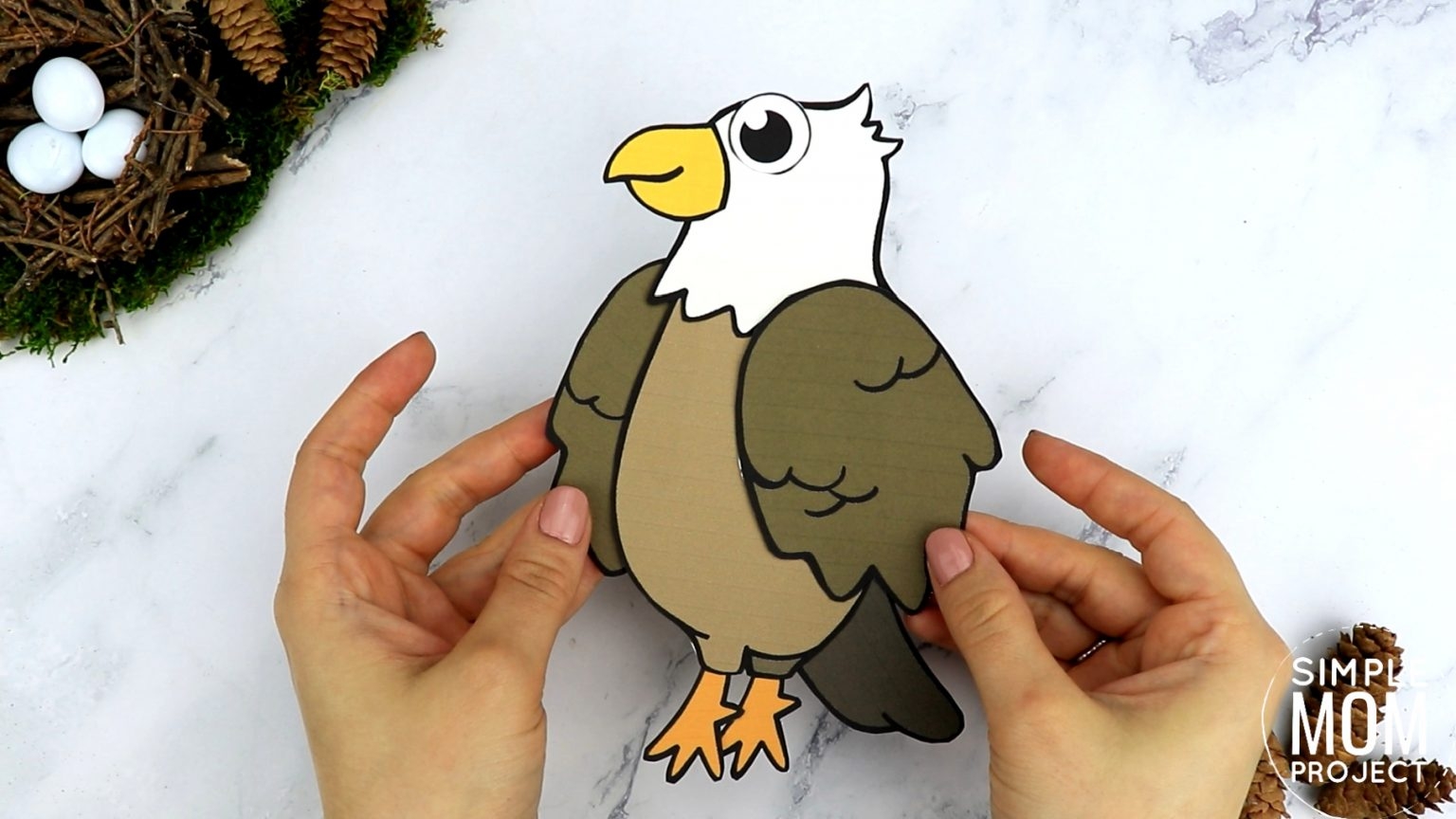 Free Printable Cut And Paste Bald Eagle Craft For Kids Free Printable Cut And Paste Bald Eagle Craft For Kids