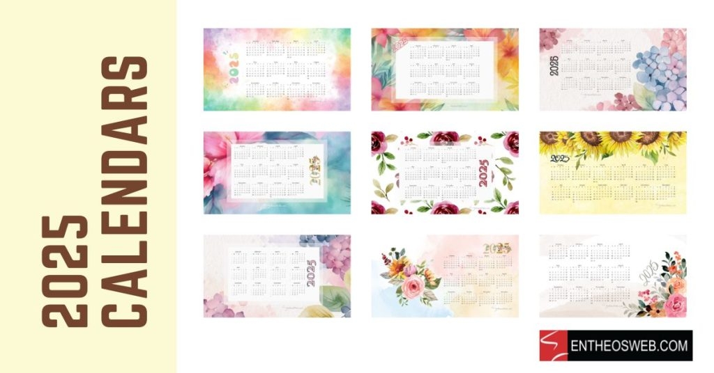 Free Printable Desktop Calendar 2025 Pdf Pam B Jett