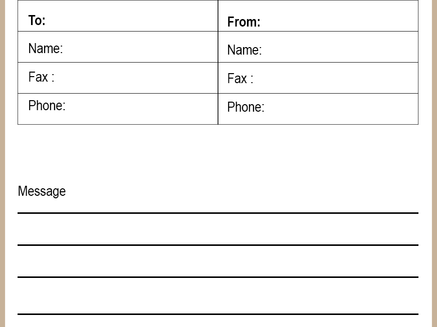 Free Printable Fax Cover Sheet Pdf Printable Free Templates Download