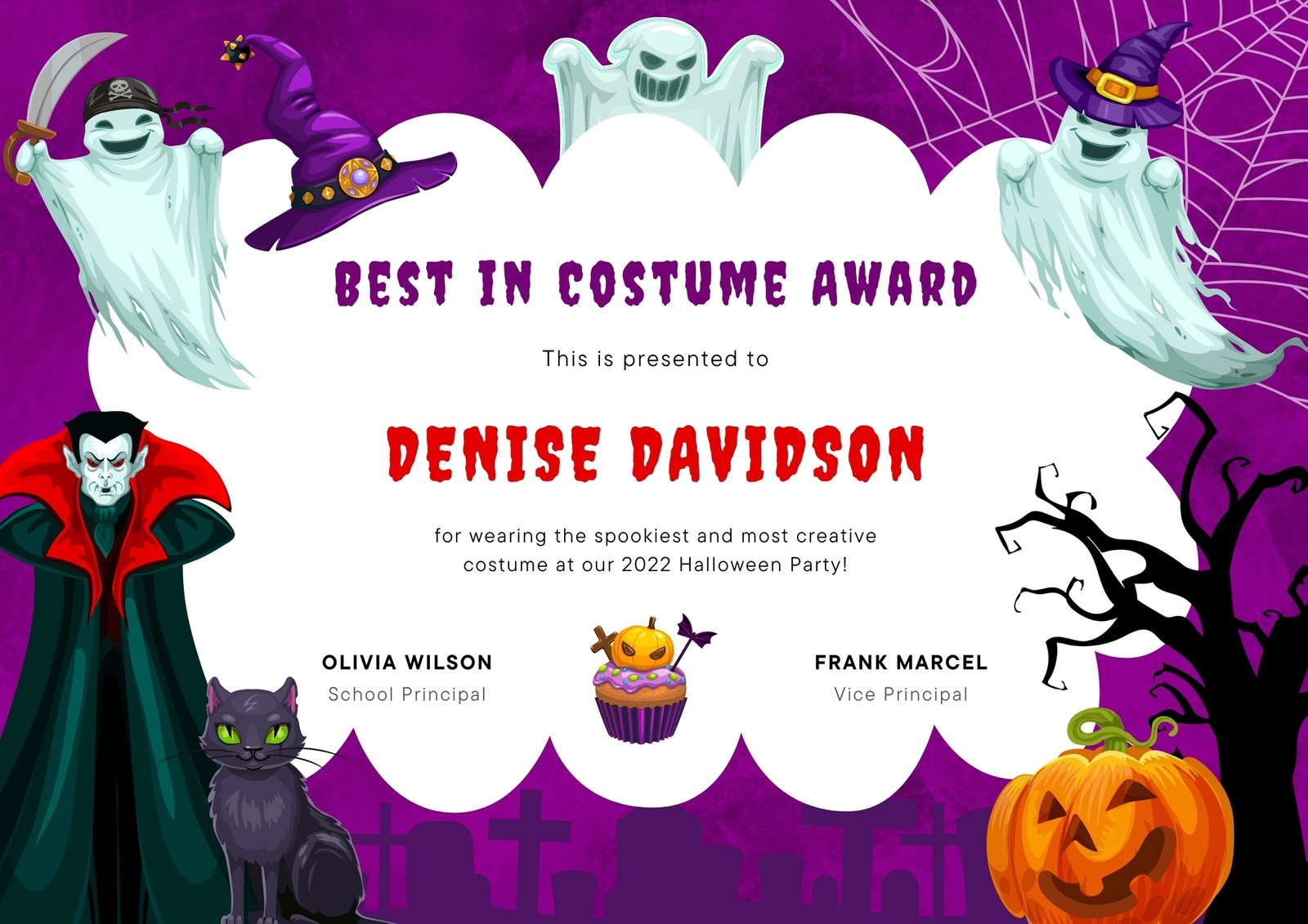 Free Printable Costume Contest Certificates
