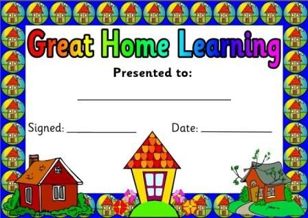 Free Printable Home Learning Certificate Homeschool Lesson Planner 