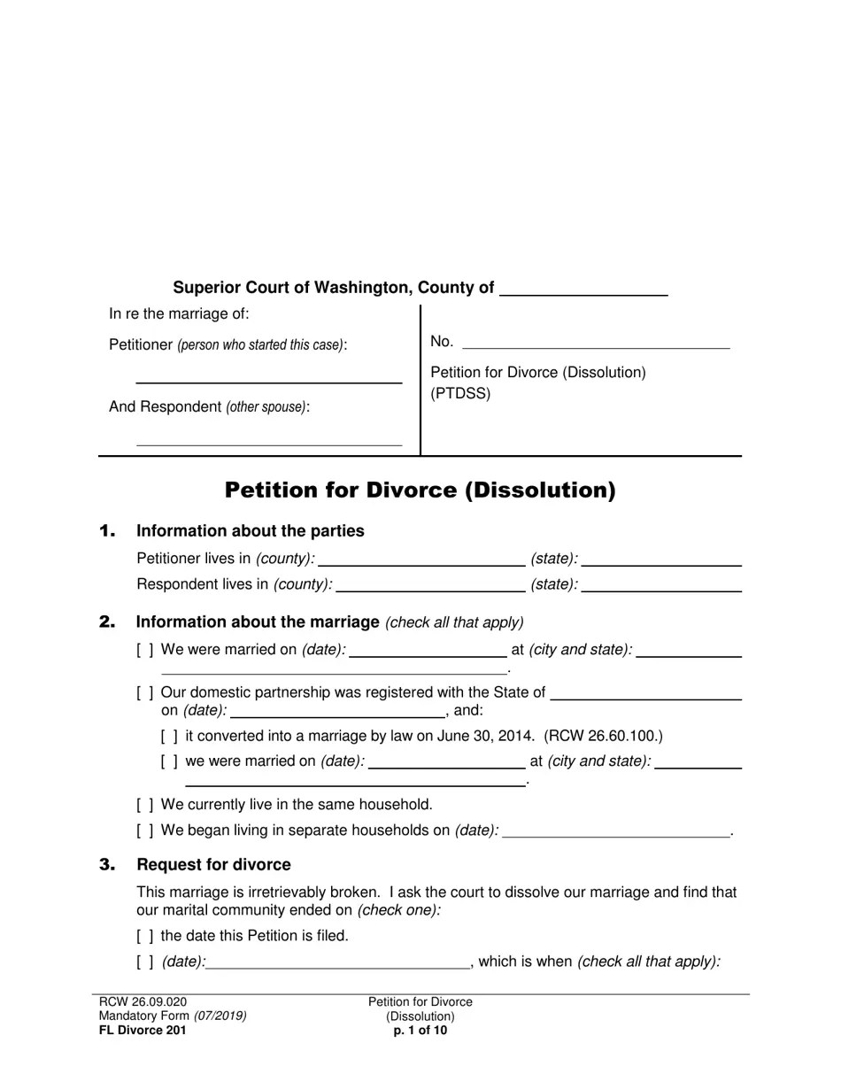 Free Printable Michigan Divorce Forms