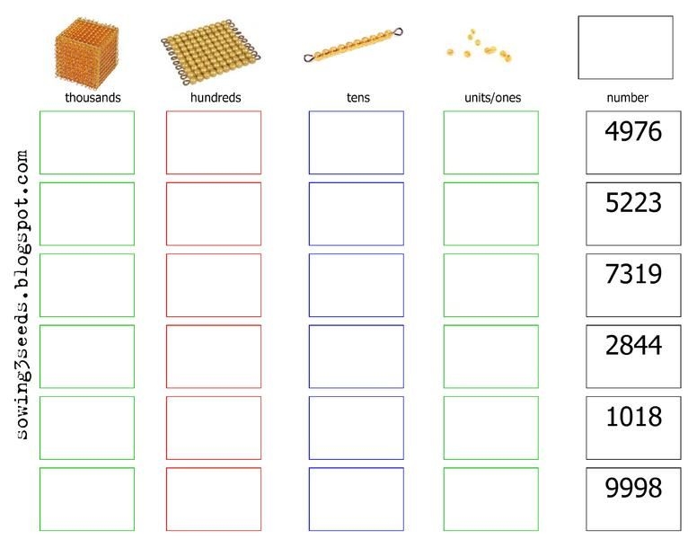 Free Printable Montessori Math Worksheets Printable Templates