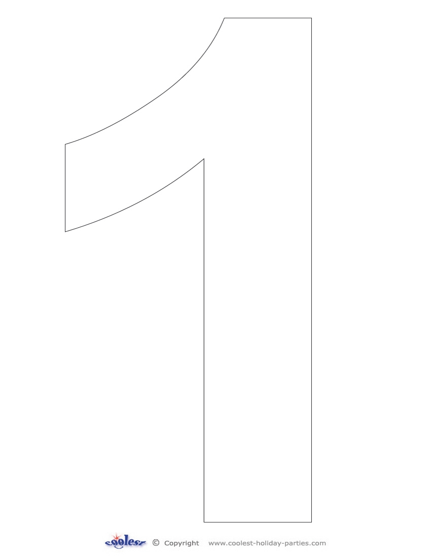 Free Printable Number 1 Printable Templates Free Printable Number 1 Printable Templates