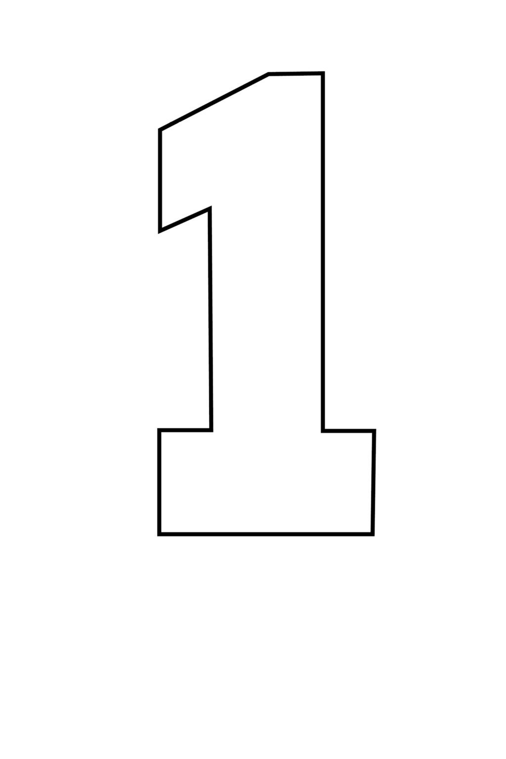 Free Printable Number Stencils Set Free Printable Number Stencils Set