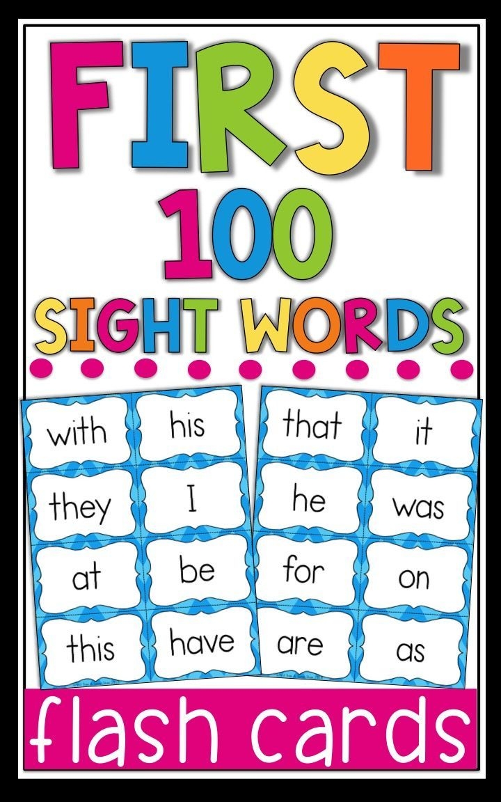 Free Printable Pre K Sight Words Flash Cards Free Printable Pre K Sight Words Flash Cards