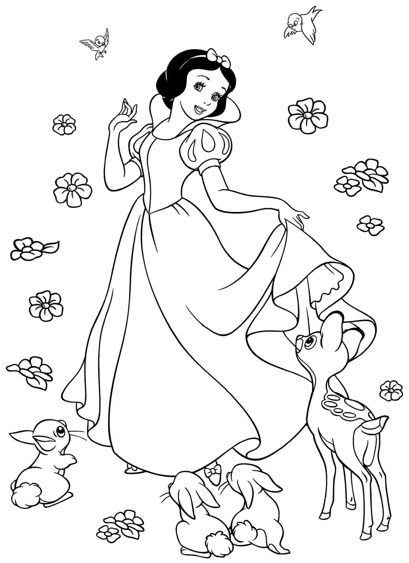 Free Printable Snow White Coloring Pages
