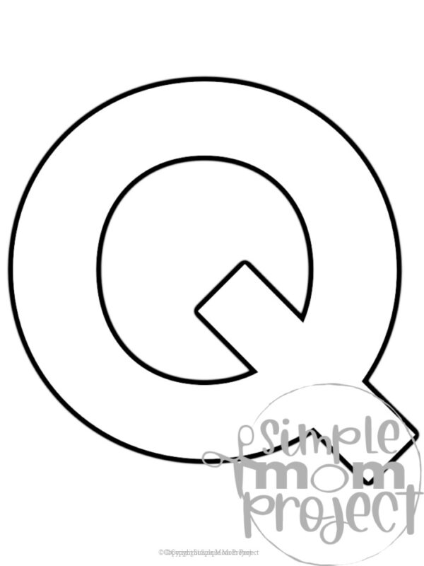 Letter Q Template Printable