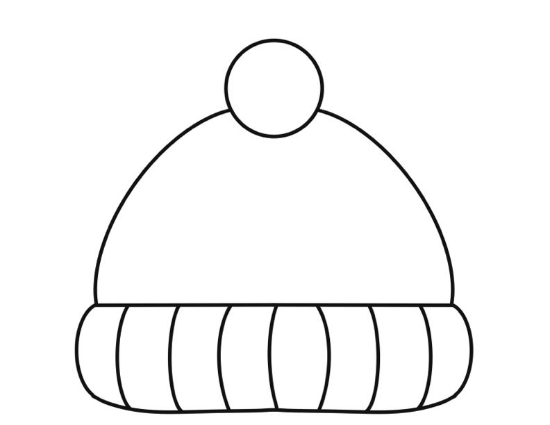 Free Printable Winter Hat Craft Template Free Printable Winter Hat Craft Template