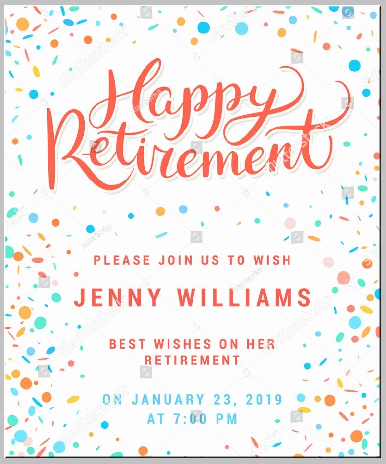 Free Retirement Invitation Templates Printable
