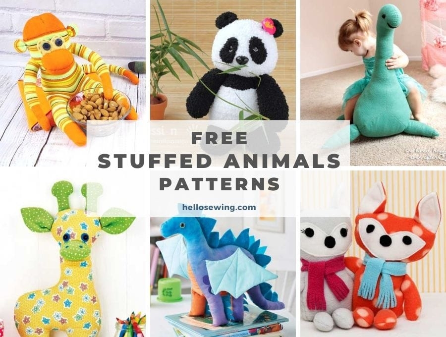 Free Stuffed Elephant Sewing Pattern