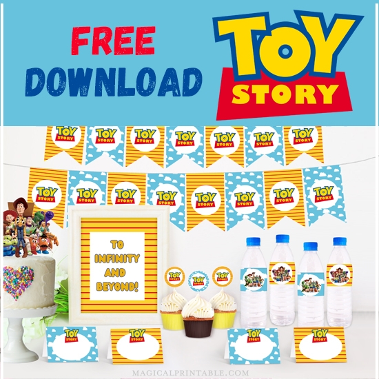 FREE Toy Story Party Printable Birthday Magical Printable