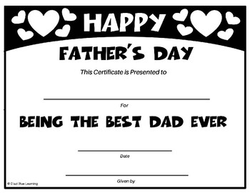 Freebie Father 39 s Day Certificates Editable By Diazi Blue Learning